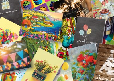 Carte de souhait anniversaire