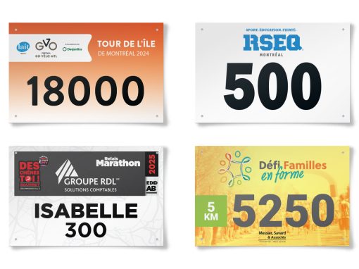 Dossard course sur route